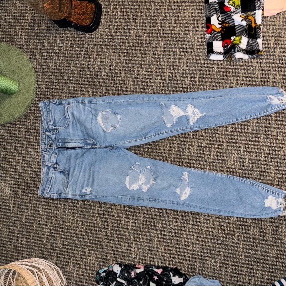 Distressed Light Blue Women's Jeans